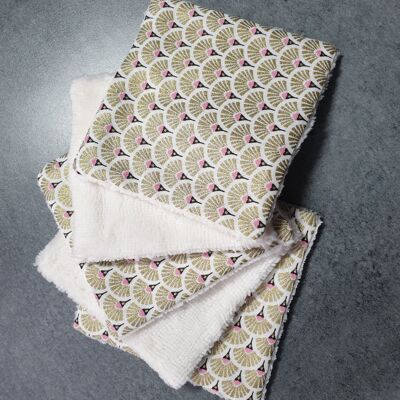 toallitas lavables / toallitas desmaquillantes / toallitas para bebés esponja de bambú y algodón oekotex