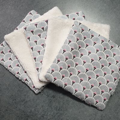 lingettes lavables /lingettes démaquillantes/ lingettes bébé éponge bambou et coton oekotex