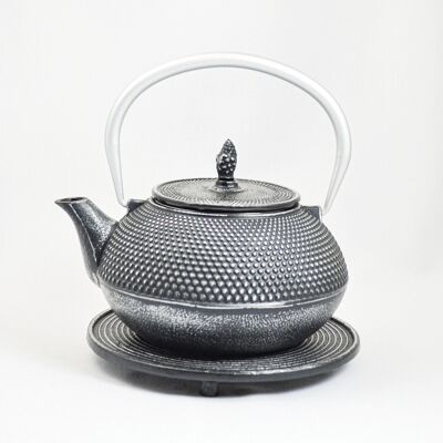 Arare iron jug 1.2l silver black