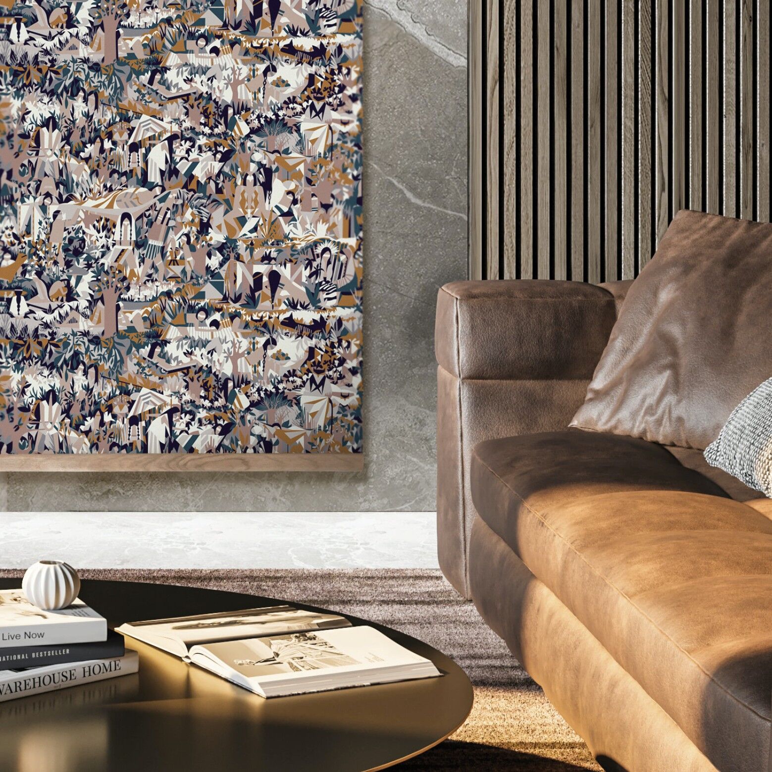 Kakemono fatto in casa 50x130cm / Giungla