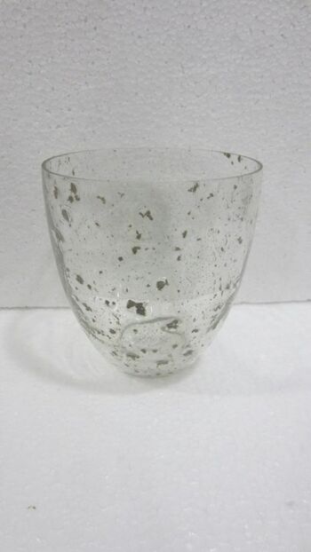 Vase pierres aluminium 15X15