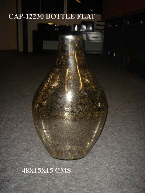 Vase oval ant-silber