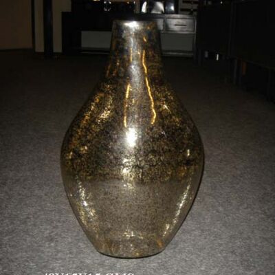 Vase oval ant-silber