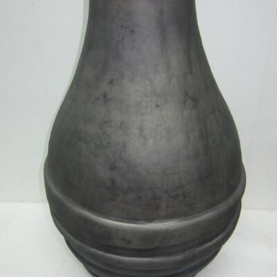 Swirl Belly Vase gr. Grau