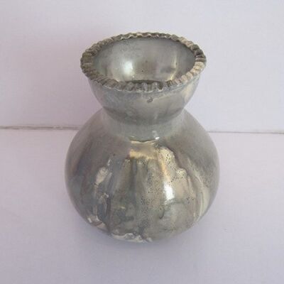 MINI VASE NIEDRIG SHABBY PEARL