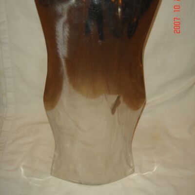 Vase flach nickel