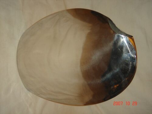 Vase flach nickel