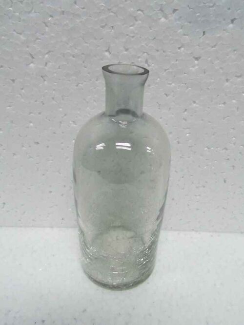 FLASCHE BLUMENVASE GLANZKLARER RISS