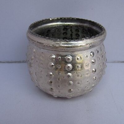 PERLEN POT SODA STUD SILBER GLÄNZEND