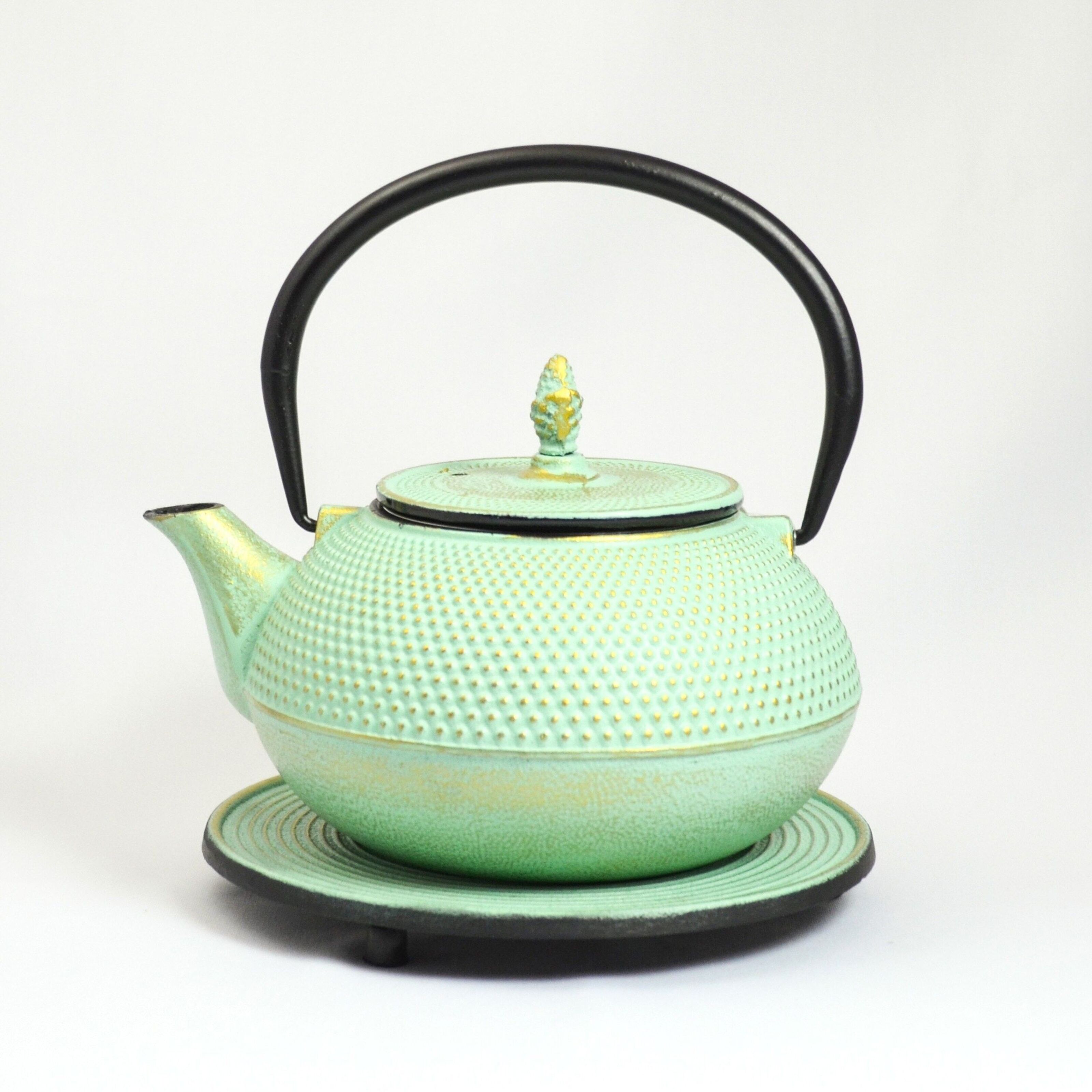 Cast Iron Teapot Mint Green