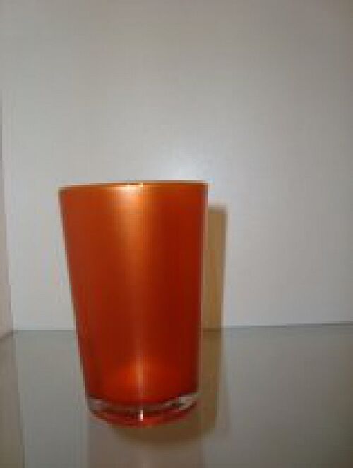 Glas glänzendes Orange