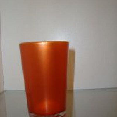 Glas glänzendes Orange