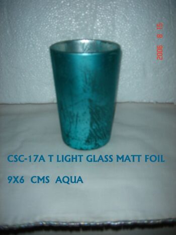 Feuille de cône de verre turquoise