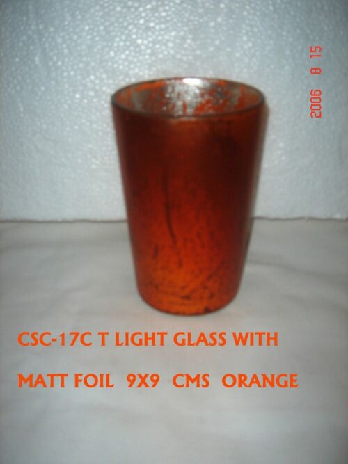 Glas konische Folie orange