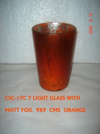 Feuille de verre conique orange