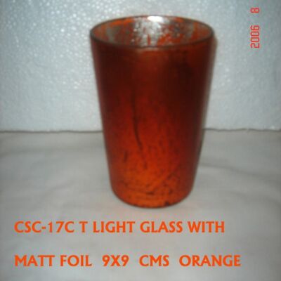 Glas konische Folie orange