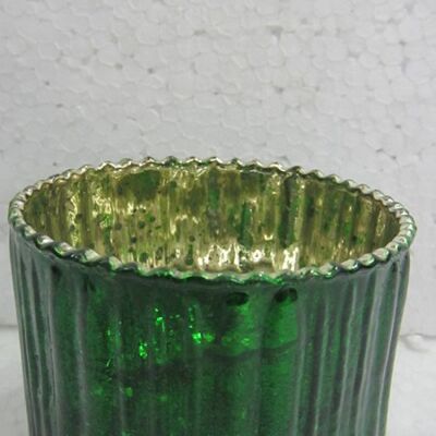 T-light Glasrohrleitung grün