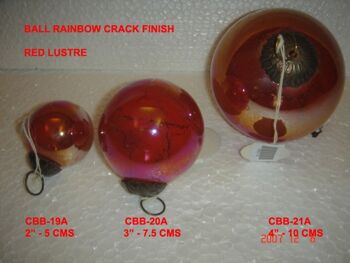 Balle 2" Rainbow Cr rouge