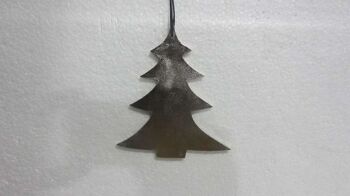 Sapin de Noël alu suspendu petit nickel