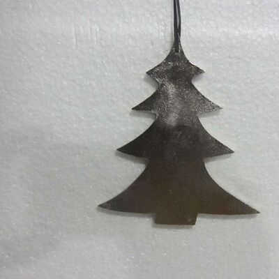 Alu Weihnachtsbaum hängend klein Nickel