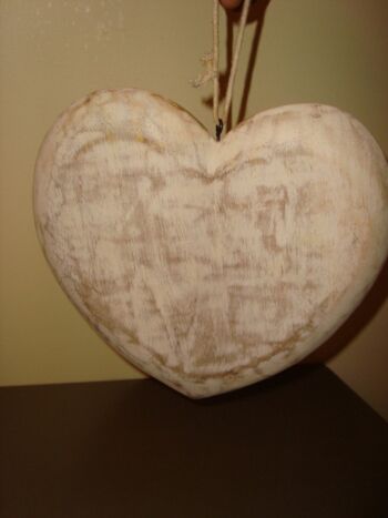 Coeur en bois 16cm