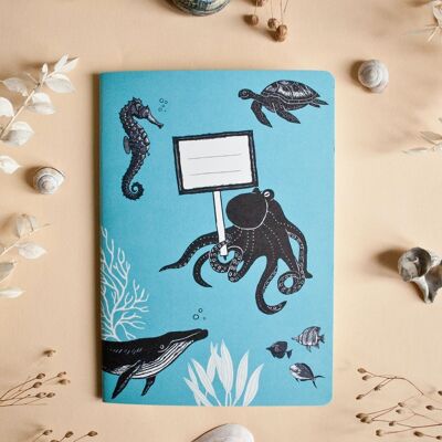 Cuaderno animales del mar A5