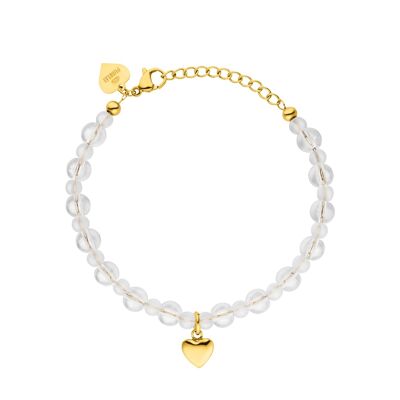 PURELEI White Heart Armband