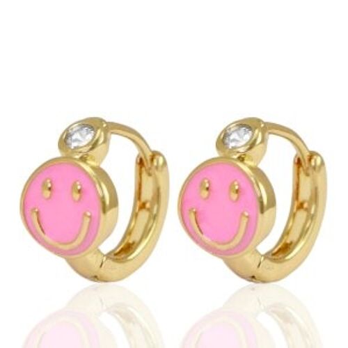 Earrings smiley pink/kids collection