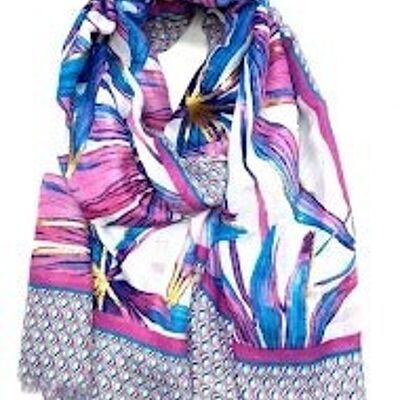 thin scarf xt-17 pink