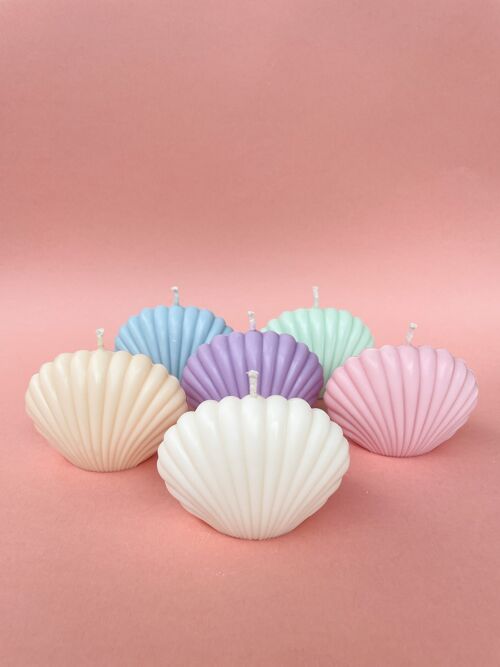 Shell Candle - Pastel