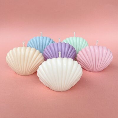Shell Candle - Pastel