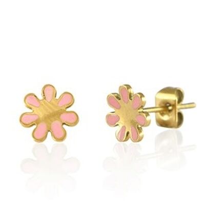 Earrings flower pink/kids collection