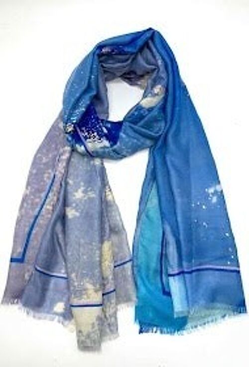 Foulard fin XT-20 bleu