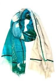 Thin scarf XT-20 green