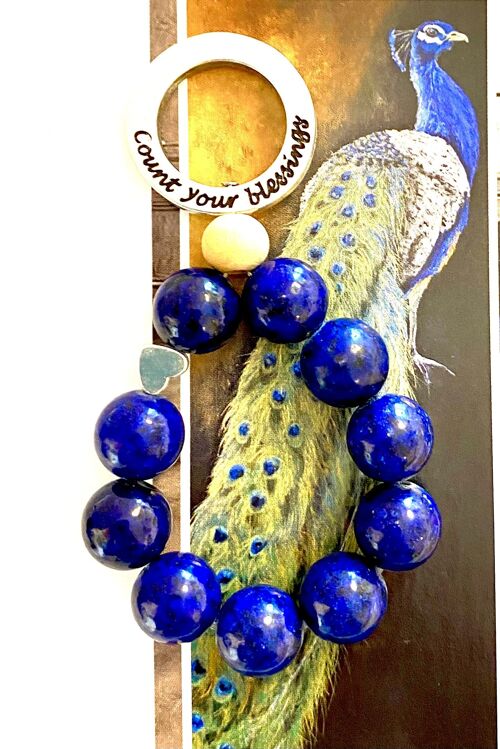 Keychain gemstone Lapis Lazuli