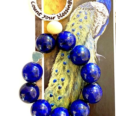 Keychain gemstone Lapis Lazuli