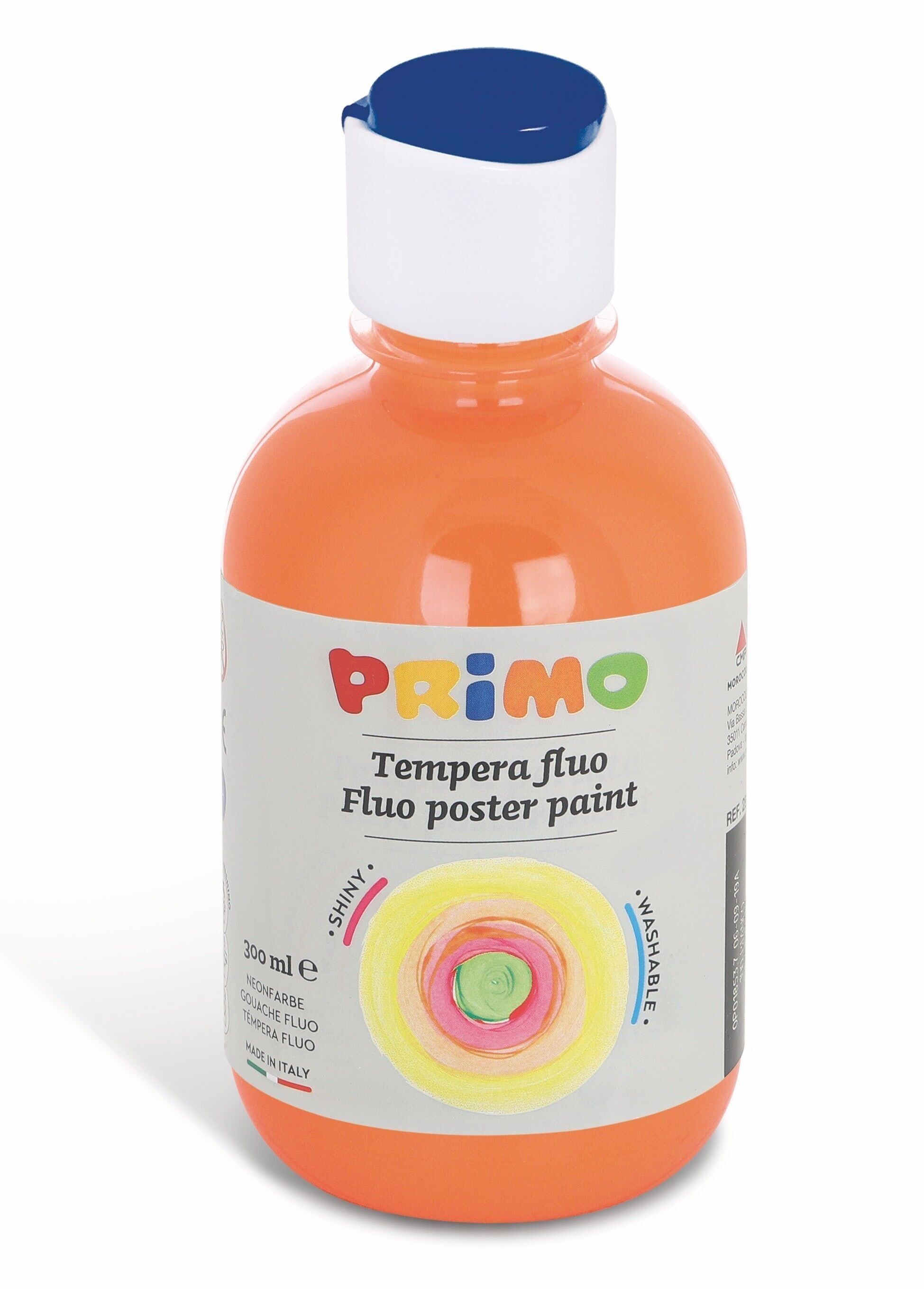 Pintura premezclada para carteles FLUO, botella de 300 ml con tapón de control de flujo