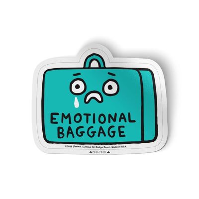 Gemma Correll Emotional Baggage Sticker