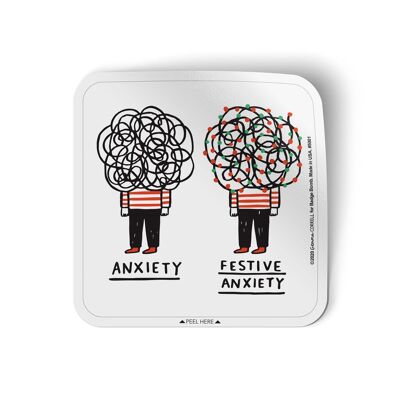 Gemma Correll Festive Anxiety Sticker