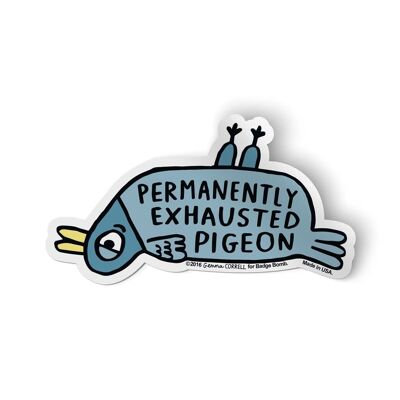 Pigeon épuisé Sticker