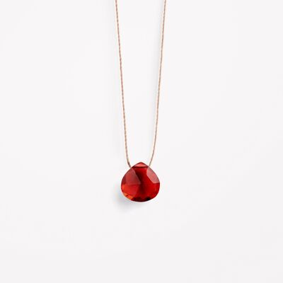 Red Quartz Fine Cord Necklace