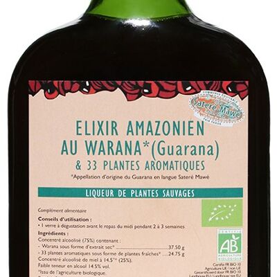 ELIXIR WITH WARANA
 (34 aromatic plants,
 alcoholic drink)