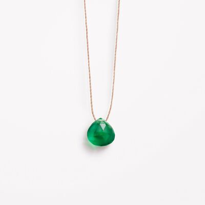 Green Onyx Fine Cord Necklace