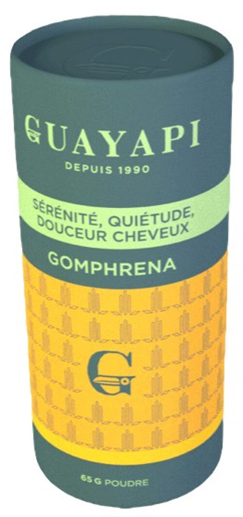 GOMPHRENA - Poudre 65g - Sérénité , Plénitude du jour, nuit de rêve et douceur des cheveux.