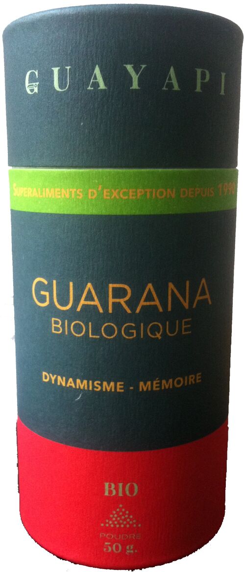 Guarana bio - poudre 50 grammes - Dynamisant Physique et Intellectuel