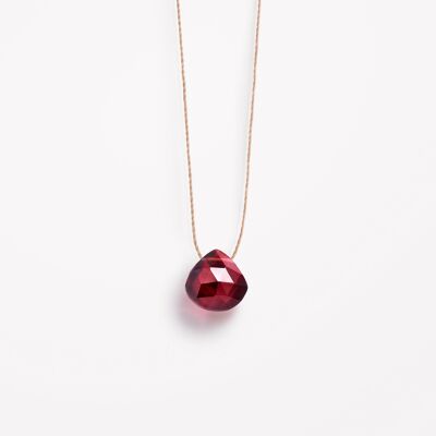 January Fine Cord Birthstone Necklace