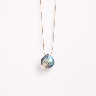 Labradorite Fine Cord Necklace