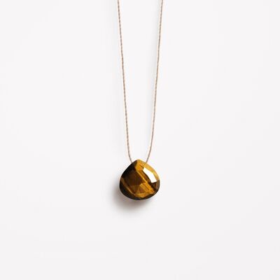 Tiger's Eye Fine Cord Necklace