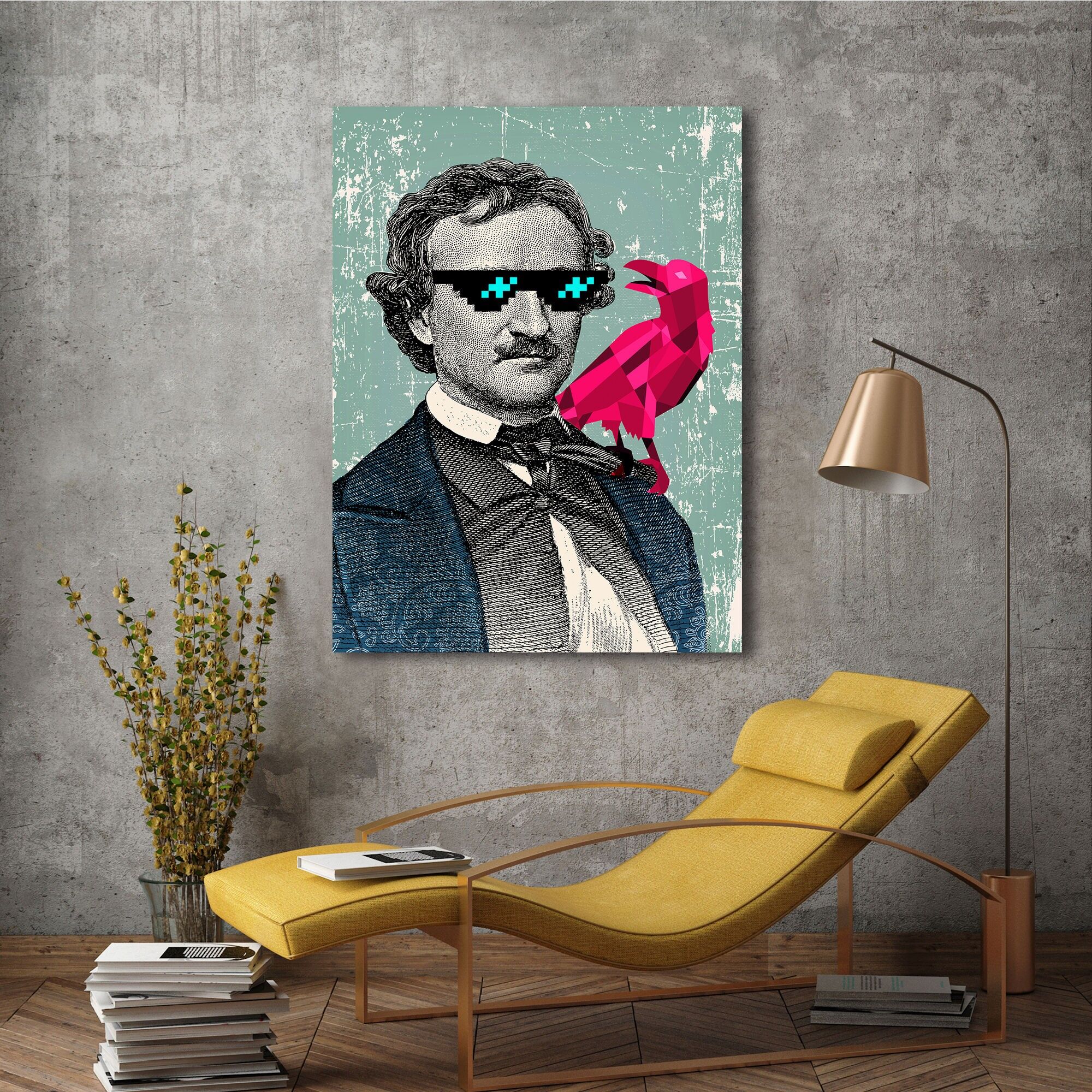 Quadro pop, stampa su tela: Matt Spencer, Edgar