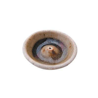 Round incense holder - Handmade pottery